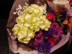 Mixed bouquet with hydrangeas