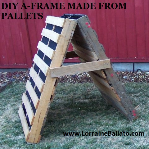 DIY A-Frame made from pallets