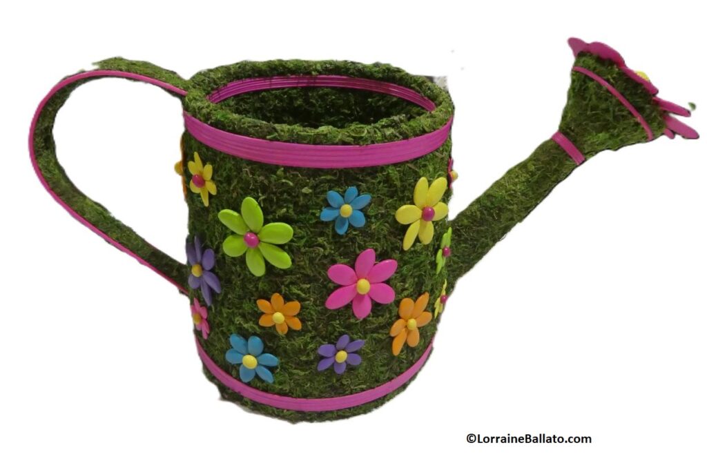 Highly decorated watering pail